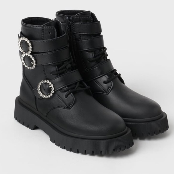 Zara Shoes - 🎁 ZARA BOOTS WITH JEWELS - NEW 🎁